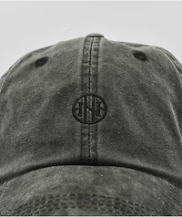 Ninth Hall Rinsed Black Strapback Hat