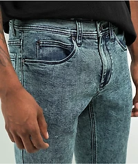Ninth Hall Rogue Blue Acid Wash Skinny Jeans