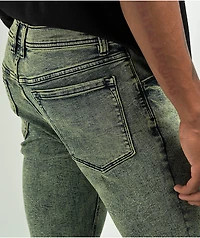 Ninth Hall Rogue Yellow Acid Wash Skinny Jeans
