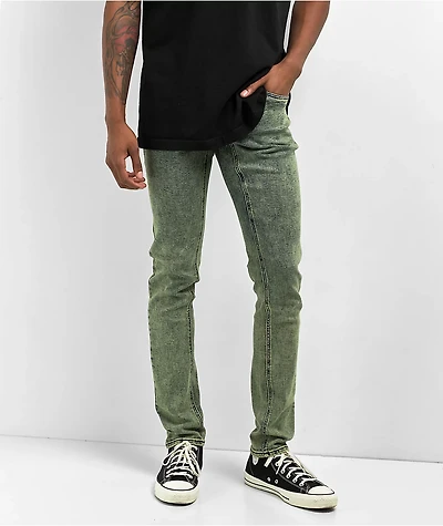 Ninth Hall Rogue Yellow Acid Wash Skinny Jeans