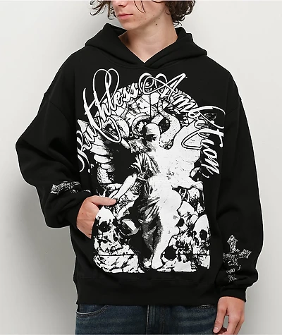 Ninth Hall Ruthless Angel Black Hoodie