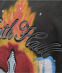 Ninth Hall Sacred Heart Black Wash T-Shirt