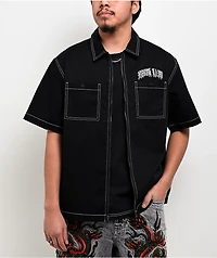 Ninth Hall Salvation Black Boxy Work Shirt