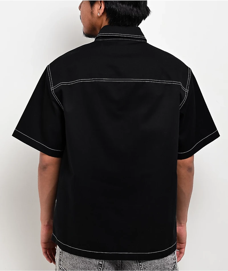 Ninth Hall Salvation Black Boxy Work Shirt