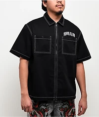 Ninth Hall Salvation Black Boxy Work Shirt
