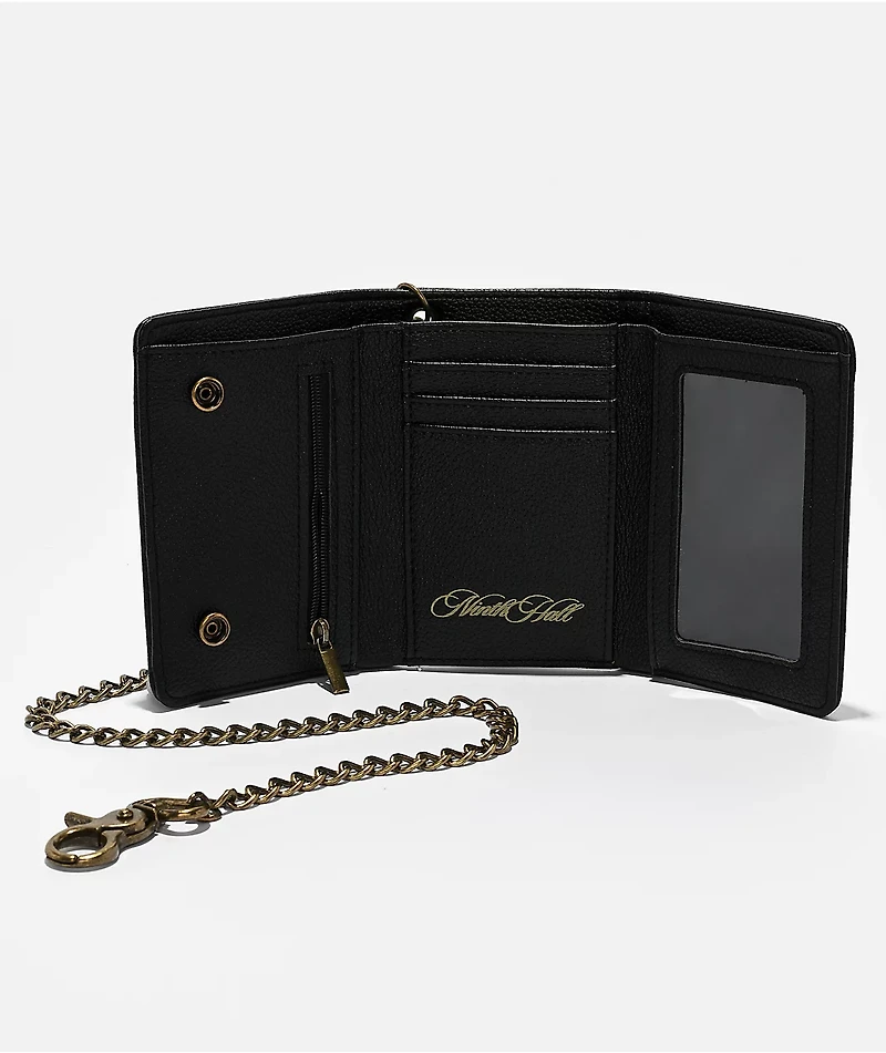 Ninth Hall Sanctuary Black Chain Wallet