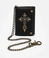 Ninth Hall Sanctuary Black Chain Wallet