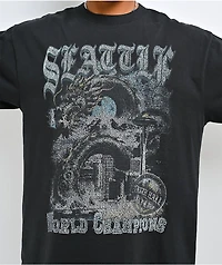 Ninth Hall Seattle Soccer League Black T-Shirt