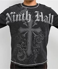Ninth Hall Second Coming Black Wash Long Sleeve T-Shirt
