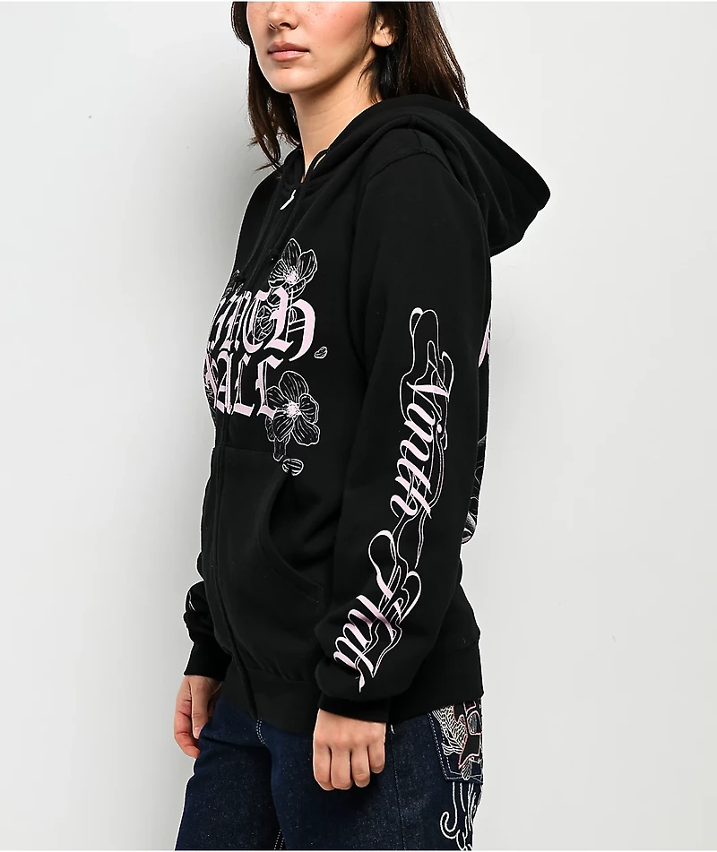 Ninth Hall Serenity Black Zip Hoodie