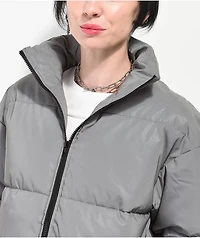 Ninth Hall Shae Reflective Silver Puffer Jacket