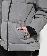 Ninth Hall Shae Reflective Silver Puffer Jacket