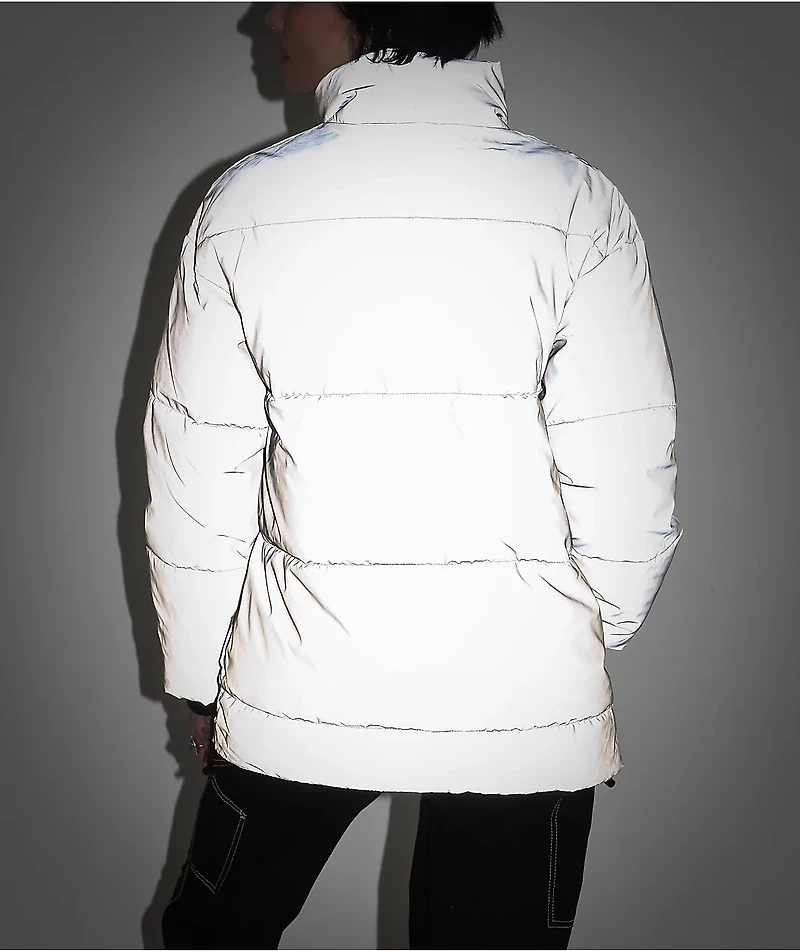 Ninth Hall Shae Reflective Silver Puffer Jacket