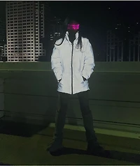 Ninth Hall Shae Reflective Silver Puffer Jacket