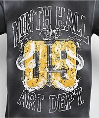 Ninth Hall Shipwreck Black Wash Raw Edge T-Shirt