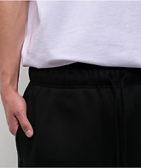 Ninth Hall Side Embroidered Black Oversized Sweatpants