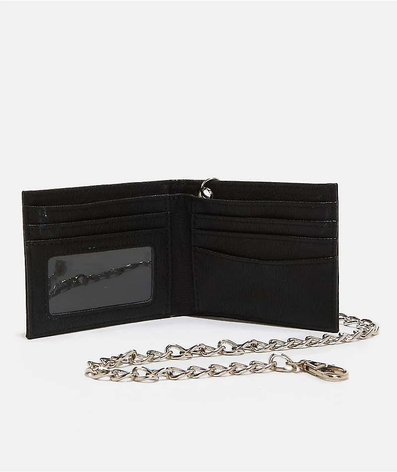 Ninth Hall Signal Black Chain Wallet