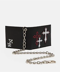 Ninth Hall Signal Black Chain Wallet