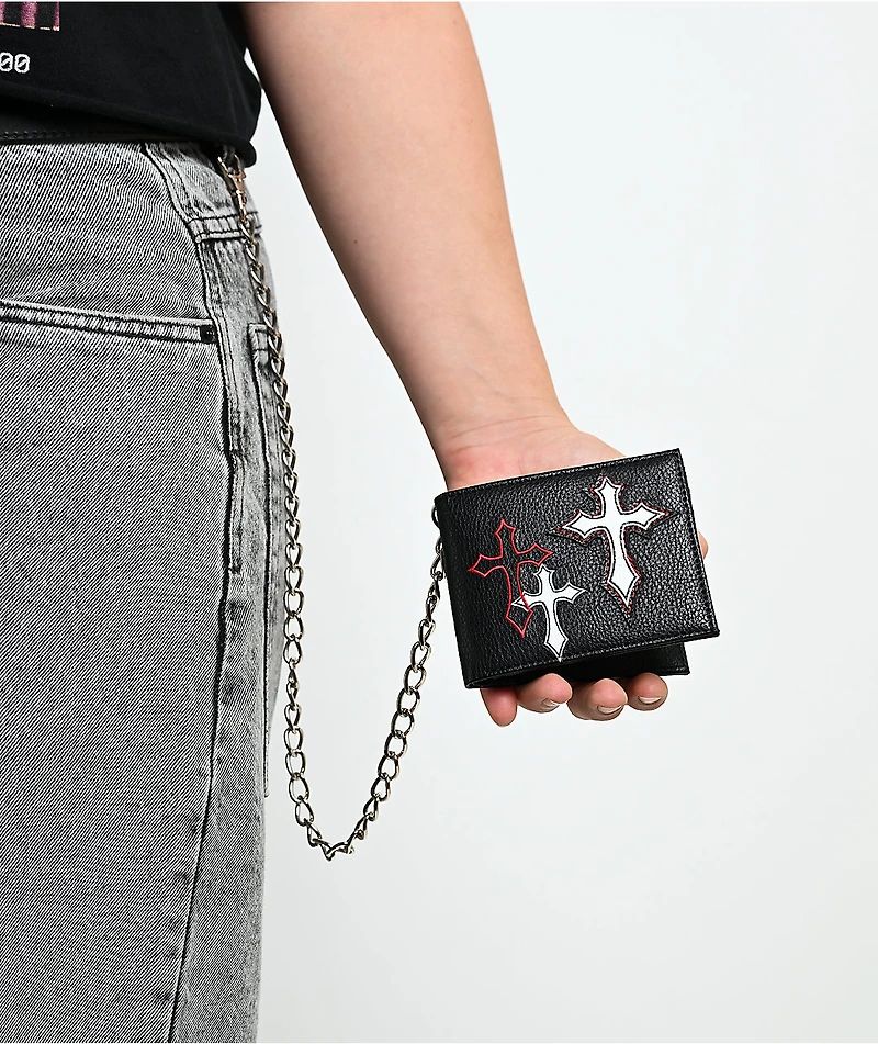 Ninth Hall Signal Black Chain Wallet