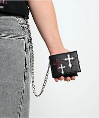 Ninth Hall Signal Black Chain Wallet