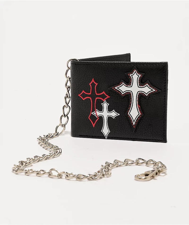 Ninth Hall Signal Black Chain Wallet