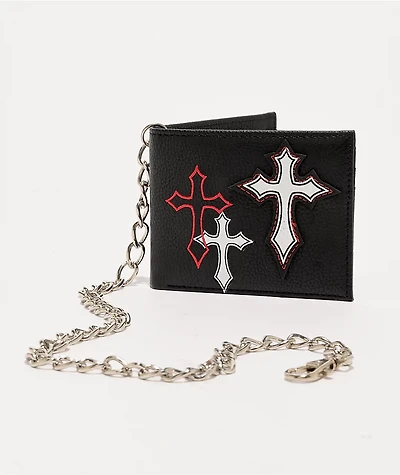 Ninth Hall Signal Black Chain Wallet
