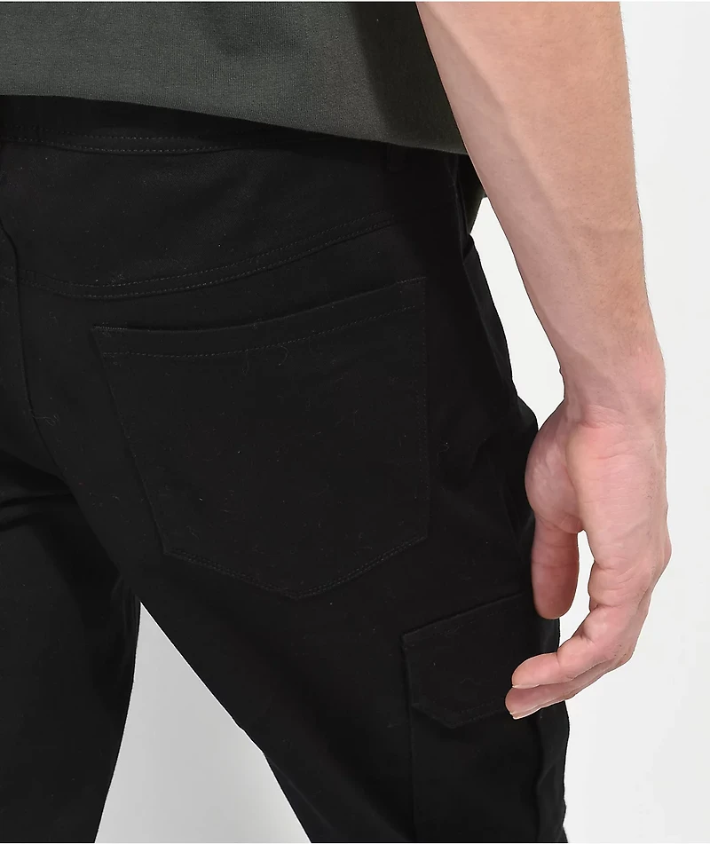 Ninth Hall Signal Black Flare Cargo Pants