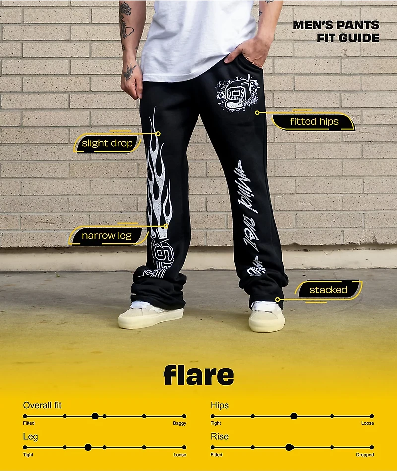 Ninth Hall Signal Black Flare Cargo Pants