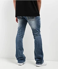 Ninth Hall Signal Crosses Light Blue Flared Jeans