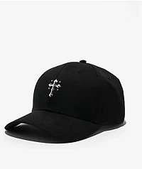 Ninth Hall Simple Cross Black Snapback Hat