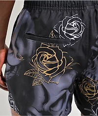 Ninth Hall Skull Crosses Black Board Shorts