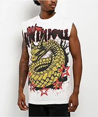 Ninth Hall Snarky White Tank Top