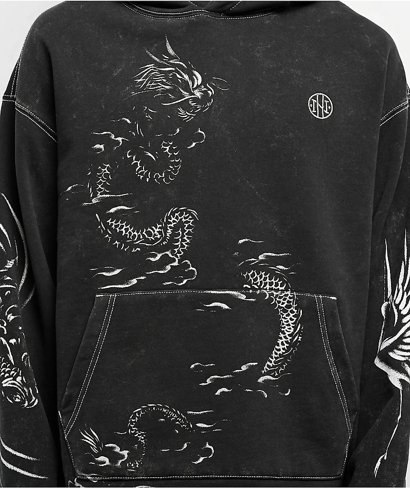 Ninth Hall Speak Easy Washed Black Hoodie
