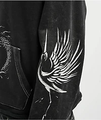 Ninth Hall Speak Easy Washed Black Hoodie