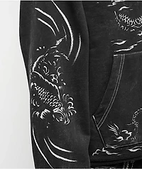 Ninth Hall Speak Easy Washed Black Hoodie