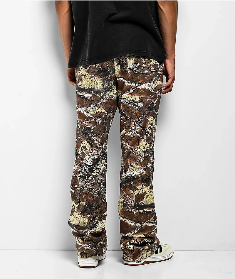 Ninth Hall Stacked Camo Flare Sweatpants