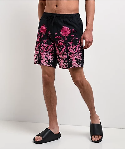 Ninth Hall Stained Glass Black Board Shorts