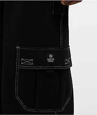 Ninth Hall Stash Black Baggy Cargo Sweatpants