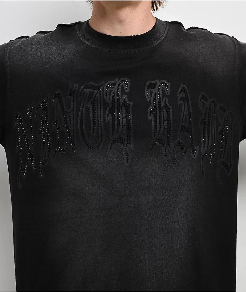 Ninth Hall Stone Fein Black Wash T-Shirt