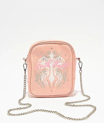 Ninth Hall Stone Rose Pink Crossbody Bag