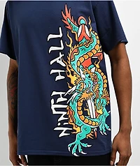 Ninth Hall Sworded Dragon Navy T-Shirt
