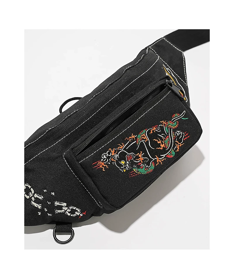 Ninth Hall Tatted Black Fanny Pack