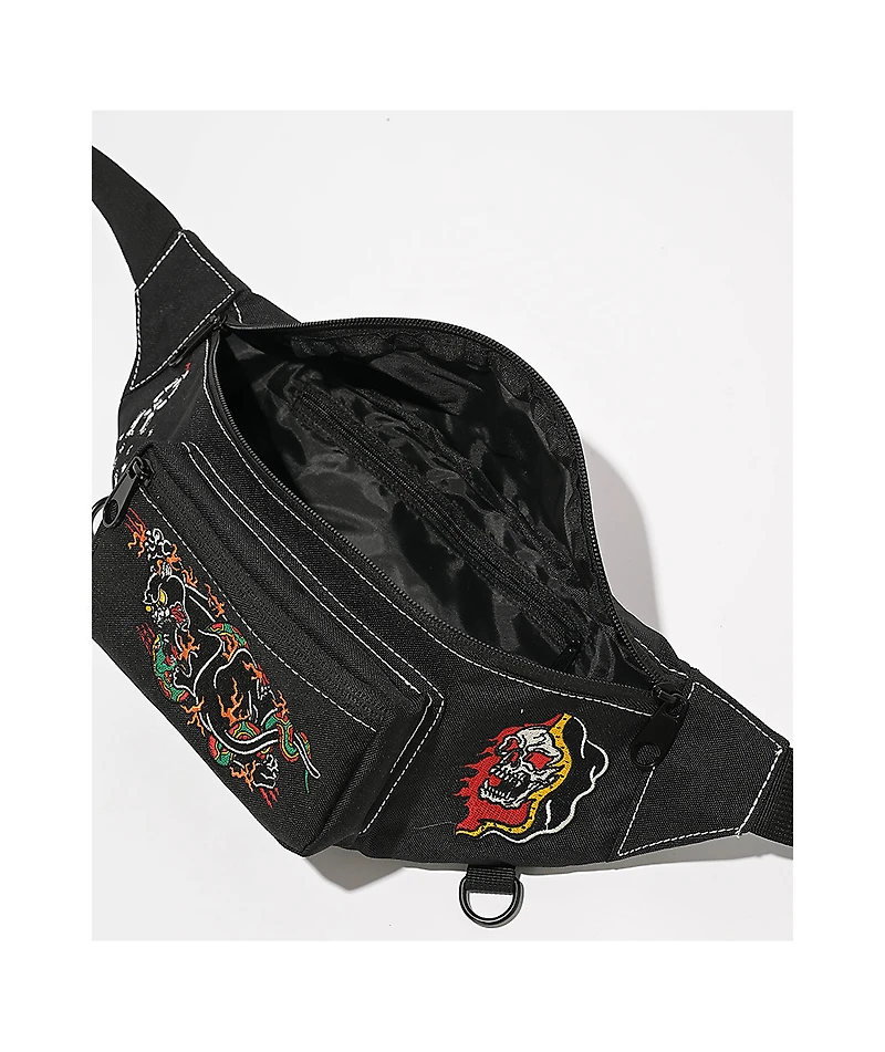 Ninth Hall Tatted Black Fanny Pack