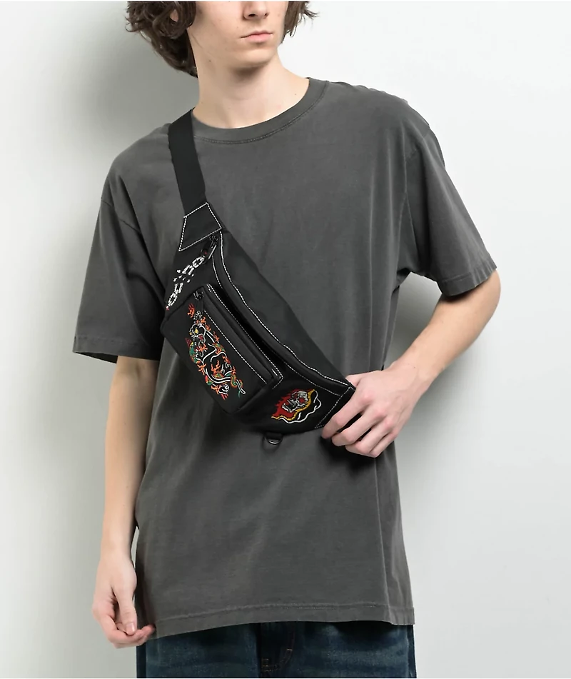 Ninth Hall Tatted Black Fanny Pack