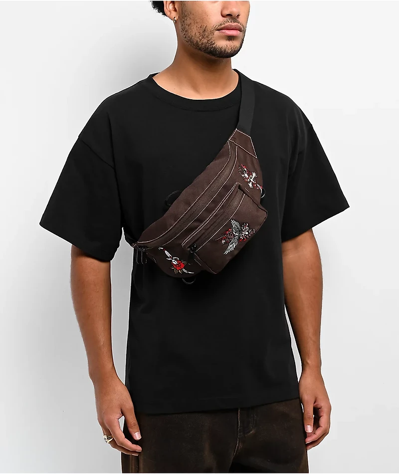 Ninth Hall Tatted V2 Brown Fanny Pack