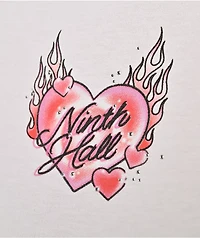 Ninth Hall Tiger Heart White Crop T-Shirt