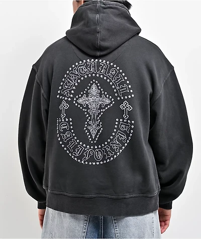 Ninth Hall Tone Def Charcoal Wash Hoodie