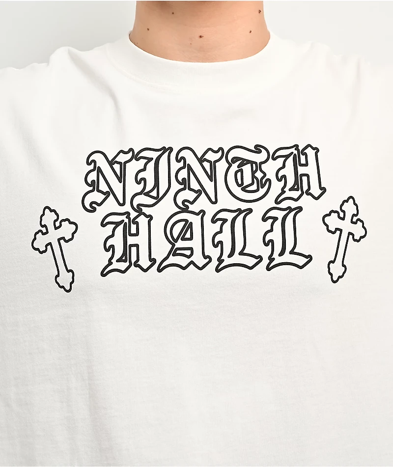 Ninth Hall Tone Def White Long Sleeve T-Shirt