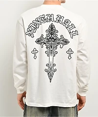Ninth Hall Tone Def White Long Sleeve T-Shirt