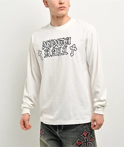Ninth Hall Tone Def White Long Sleeve T-Shirt